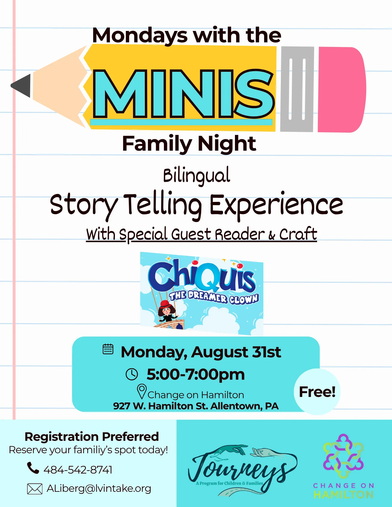 August 2026 Mondays with the Minis Storytelling