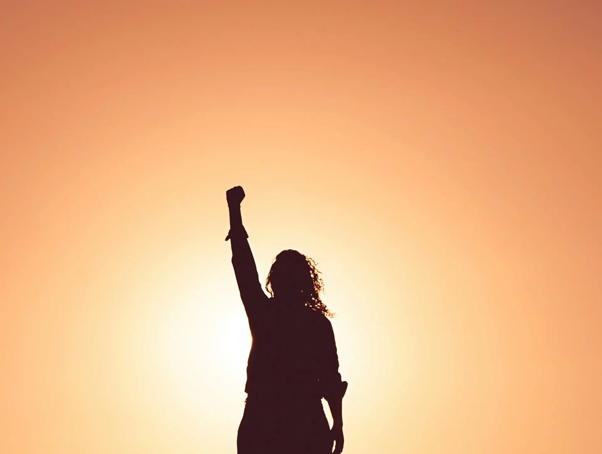 silhouette of personr
